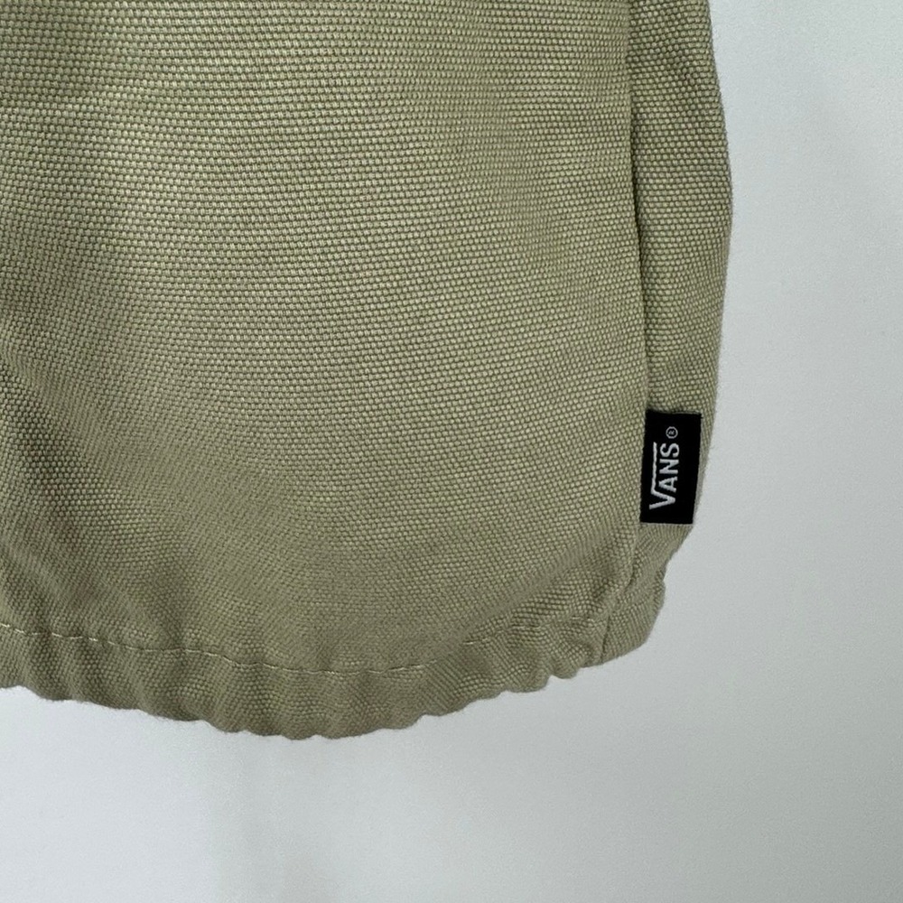 Vans Torrey Canvas Coach Jacket Men's XL Light Green Snap Front Cotton NEW - Picture 6 of 11
